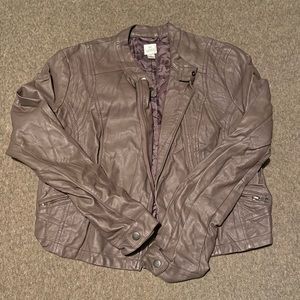 Lauren Conrad Leather Jacket Size Medium